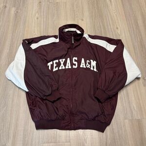 Vintage Majestic Authentic Collection Texas A&M Aggies Dugout Jacket Size XL